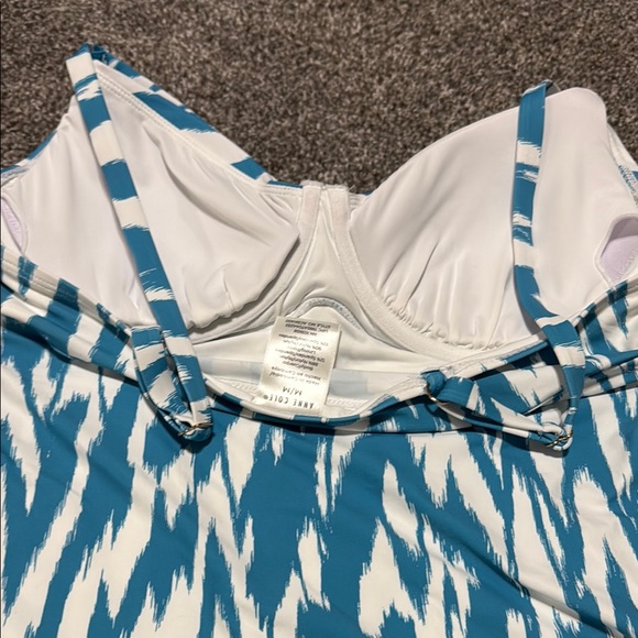 Blue and White Women's Top - Picture 3 of 5